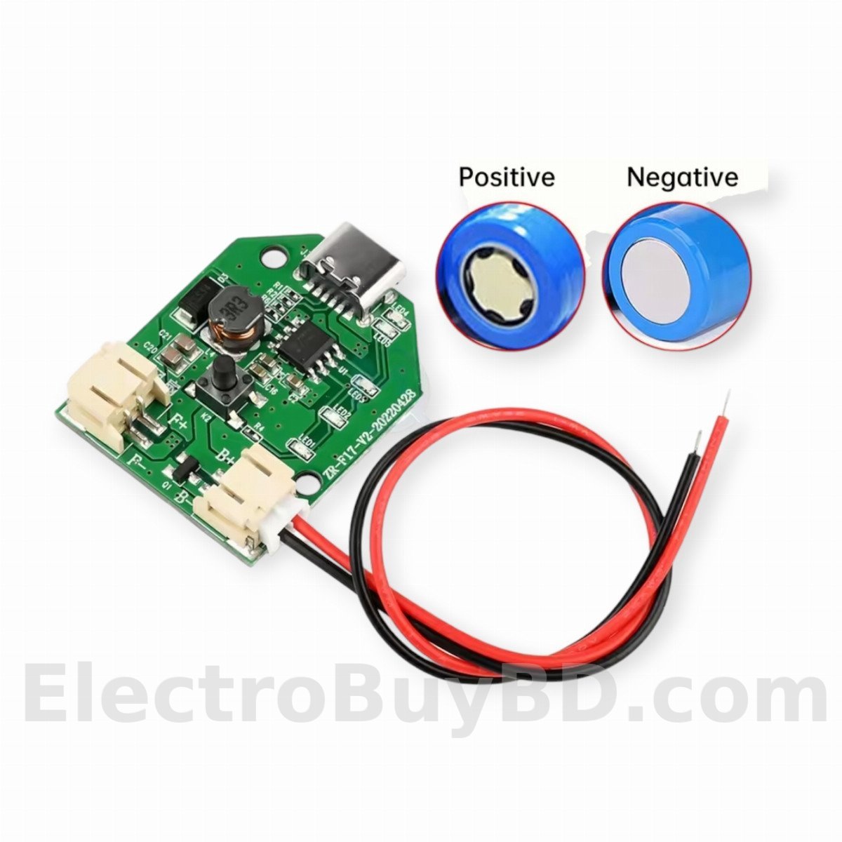 BLDC Fan Circuit 3.7V To 5,7,9V Ype-C Rechargeable Fan Control Board Boost Module