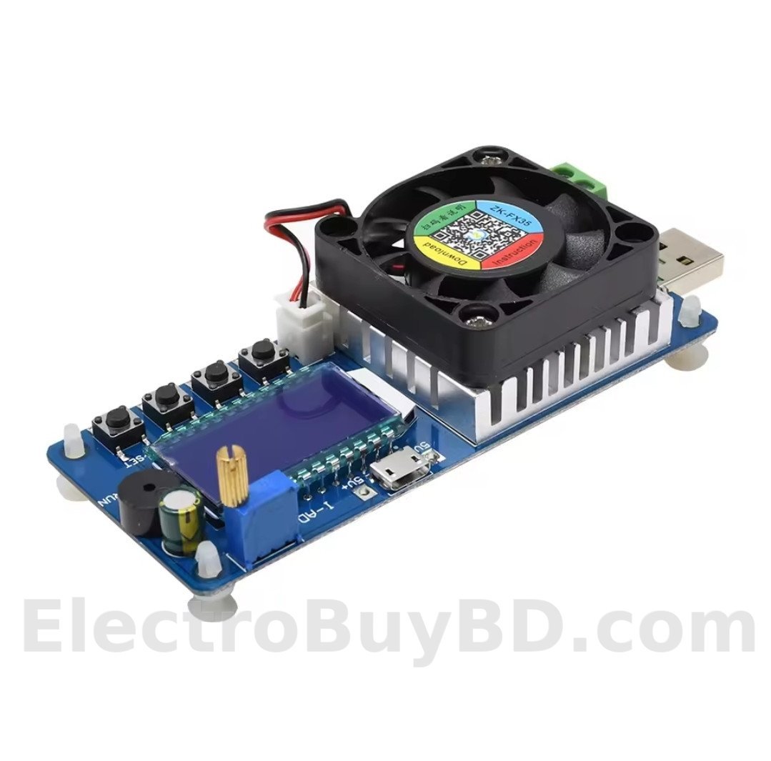 FX35 35W 5A Electronic Load Current Voltage Power Tester Module